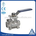 stainless steel 3pc ball valve with high platform